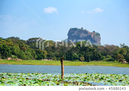 View of Sigiriya Rock or Lion Rock in Sri Lanka 45880143