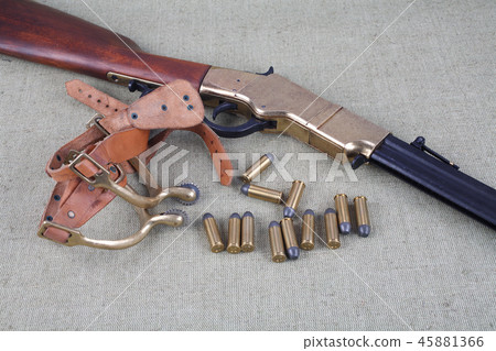 Wild west period repeating rifle Wild west period repeating rifle 45881366