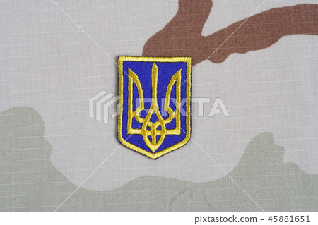 Ukraine Army uniform badge - trident  45881651