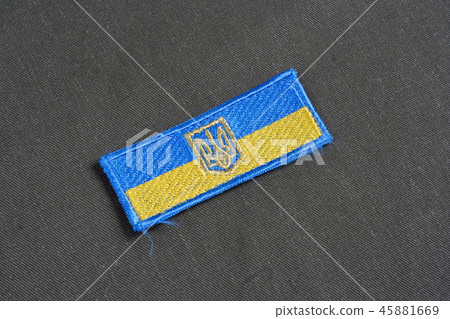 Ukraine Army Flag Patch uniform badge 45881669