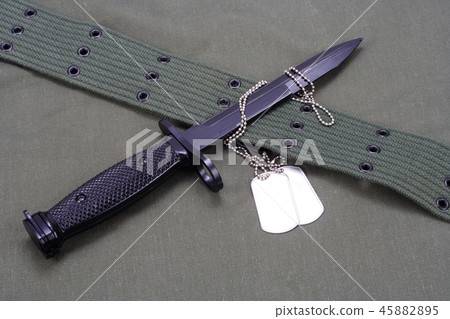 bayonet with US ARMY uniform 45882895