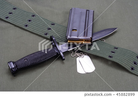 bayonet with US ARMY uniform 45882899