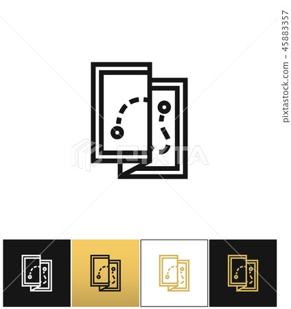 Map vector icon 45883357