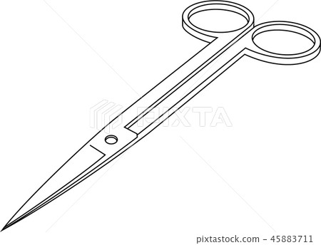 Surgical scissors - Stock Illustration [45883711] - PIXTA