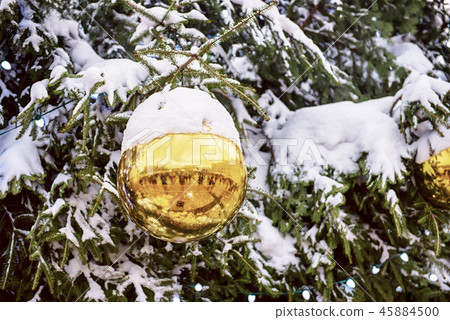 Christmas ball on a tree Christmas ball on a tree 45884500