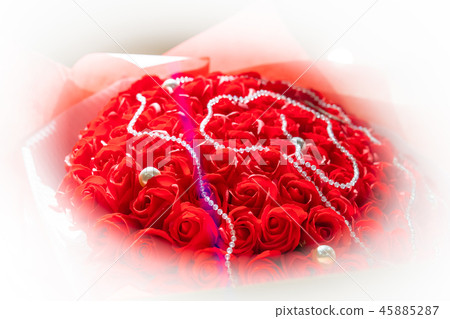 Flower arrangement white border Blur specification Flower arrangement white border Blur specification 45885287