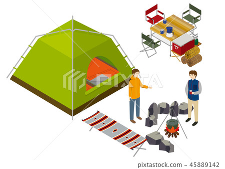 露營燒烤帳篷桌 45889142