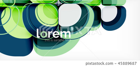 Abstract background - geometric multicolored round shapes composition. Trendy abstract layout Abstract background - geometric multicolored round shapes composition. Trendy abstract layout 45889687