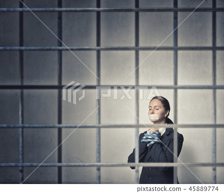 Woman praying for mercy 45889774