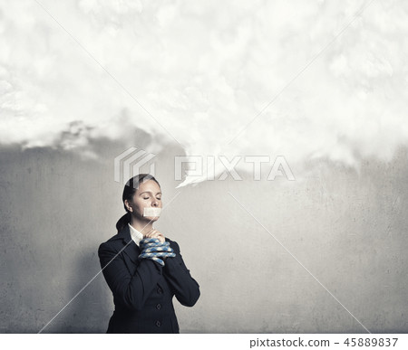 Not a word she can say Not a word she can say 45889837