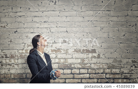 Not a word she can say 45889839