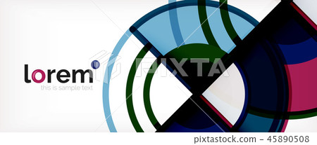 Vector abstract colorful circles background 45890508