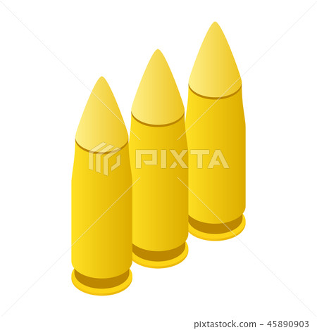 3 bullets isometric 3d icon - Stock Illustration [45890903] - PIXTA