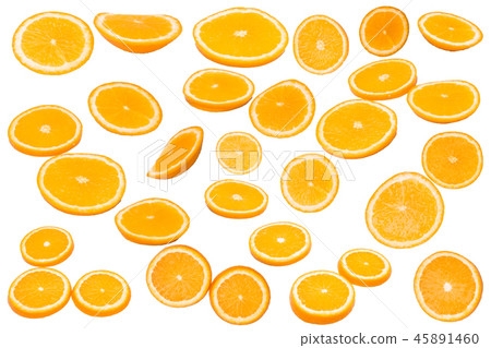 Orange fruit on white background Orange fruit on white background 45891460