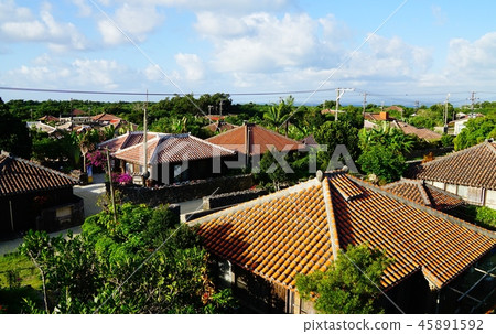 竹富島村的風景 45891592
