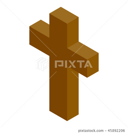Cross isometric 3d icon 45892206