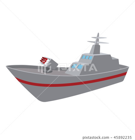 Warship cartoon icon 45892235