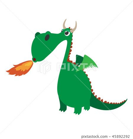 Cute dragon cartoon character Cute dragon cartoon character 45892292