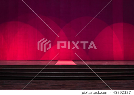 Stage wood with carpet in the middle. 45892327