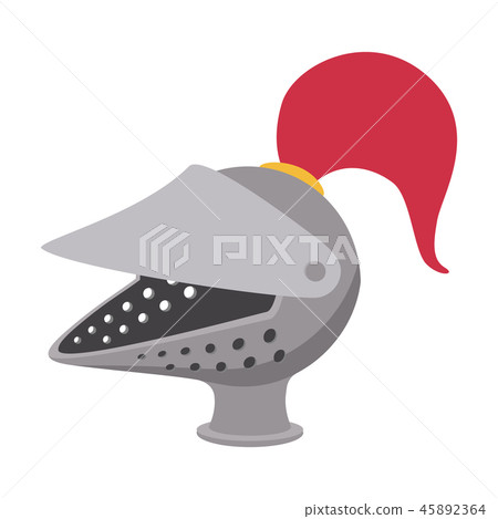 Medieval helmet cartoon icon Medieval helmet cartoon icon 45892364