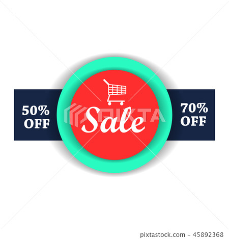 Sale flat illustration Sale flat illustration 45892368