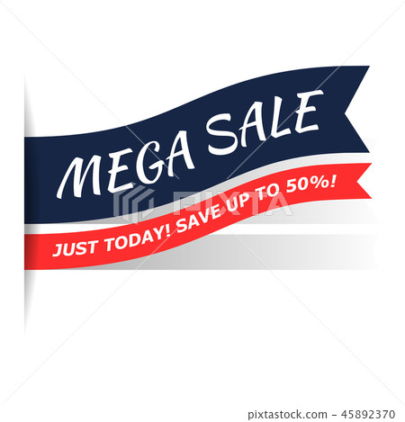 Mega sale flat icon Mega sale flat icon 45892370