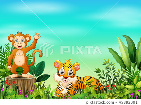 Nature scene with a different animal Nature scene with a different animal 45892391