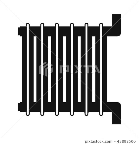Radiator black simple icon Radiator black simple icon 45892500