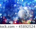 Christmas decorations bokeh background 45892524
