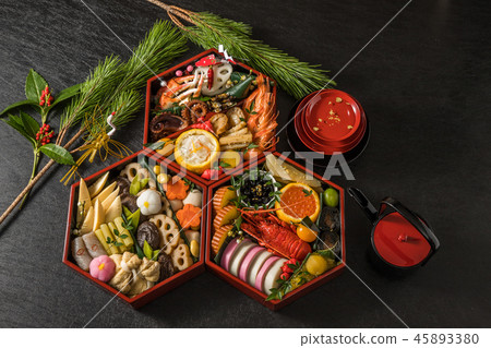 一般日本新年菜（osechi） 45893380
