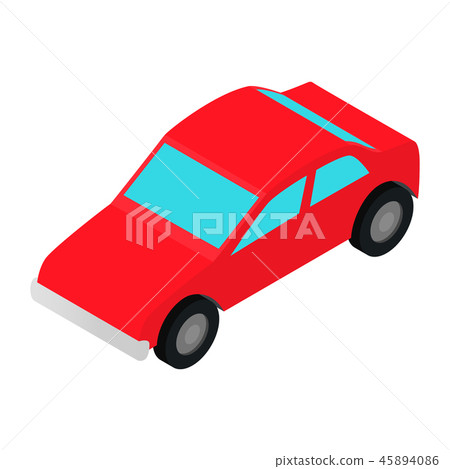 Red car isometric 3d icon  45894086