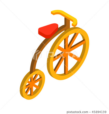Circus bike isometric 3d icon 45894139