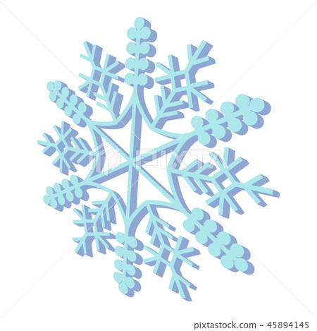 Snowflaked cartoon icon 45894145