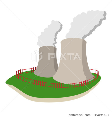 Smoking pipes of thermal power plant 45894697