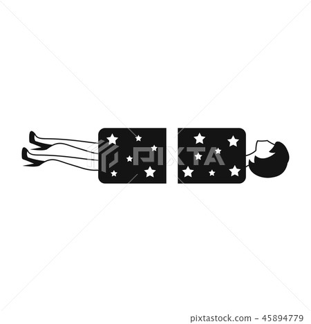 Magician sawing box with a woman 45894779