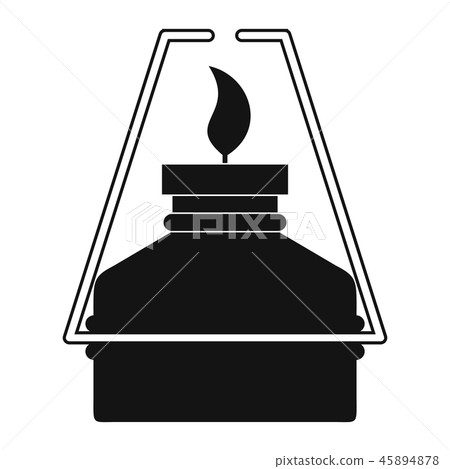 Portable gas burner black simple icon 45894878