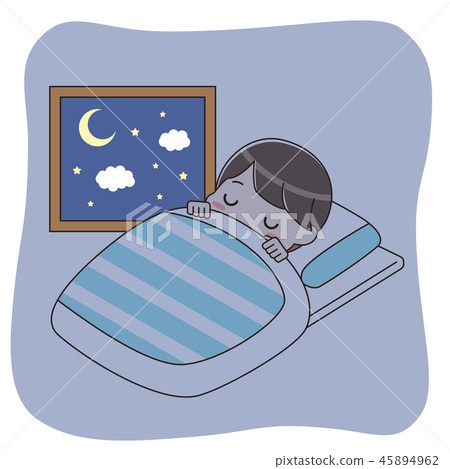 睡前的男孩 45894962