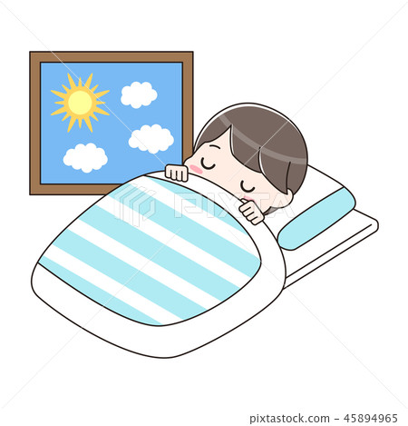 小睡的男孩 45894965