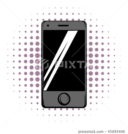 Modern smartphone comics icon Modern smartphone comics icon 45895406