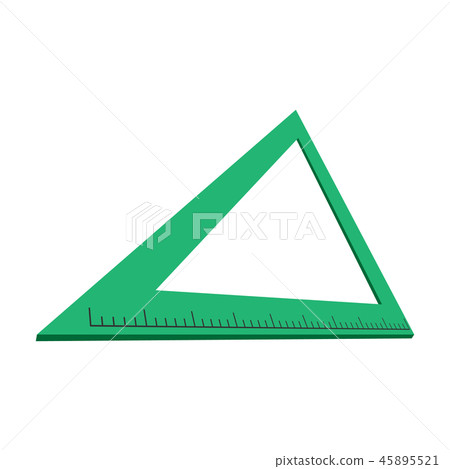 Triangle ruler cartoon icon - Stock Illustration [45895521] - PIXTA