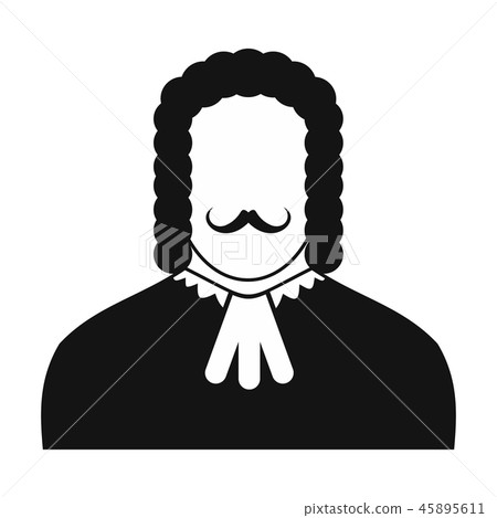 Judge black icon 45895611