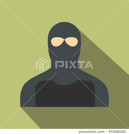 Man in a mask flat 45896086