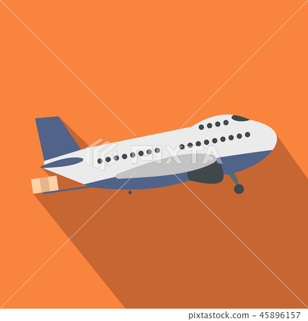 Passenger airplane flat Passenger airplane flat 45896157
