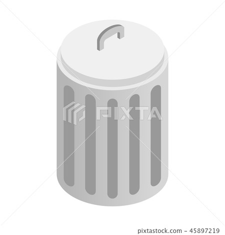 Urn with lid isometric 3d icon 45897219