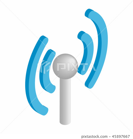 Wireless connection isometric 3d icon 45897667
