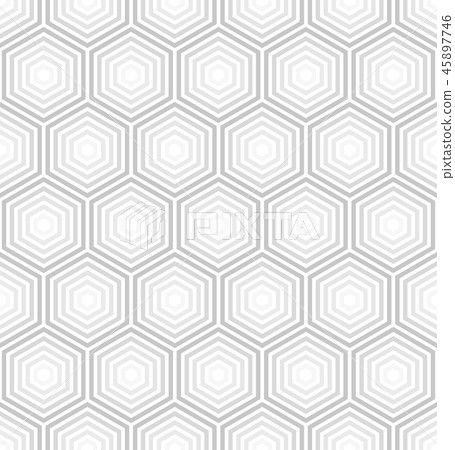 Seamless Abstract Pattern With Hexagons 45897746