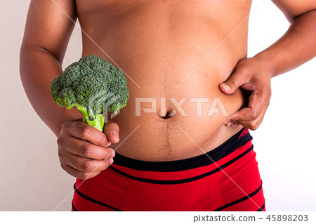 Young overweight man with Block Kerry 45898203