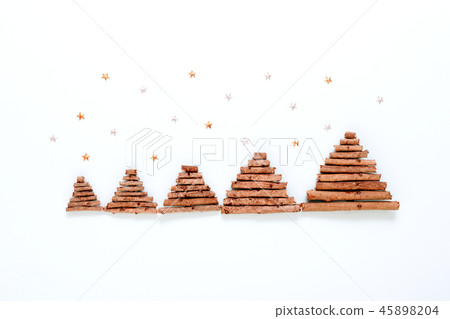 Top view of christmas tree 45898204
