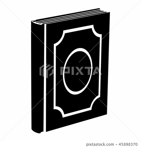 Vertical book black simple icon 45898370