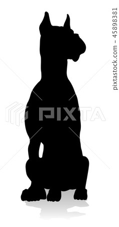 Dog Silhouette Pet Animal 45898381